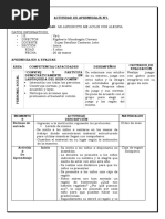 ACTIVIDAD DE APRENDIZAJE de 21 Al 25 de Marzo SUGEY