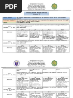 Second Quarter Budget of Work Grade 10 - Science