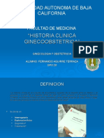 Historia Clinica Ginecoobstetrica