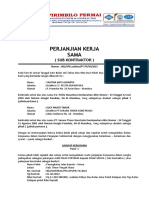 Perjanjian Kerja Sama Sub Kontraktor Marwan