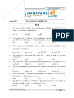 Class-X Coordinate Geometry MCQ: CK A B