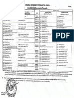 GCE 2023 Timetable