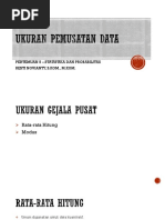 Pert. 5 - Ukuran Pemusatan Data