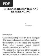 Literature Review and Referencing Okite