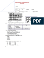 Write The Letter of The Correct Answer: First Summative Test in Mathematics First Quarter