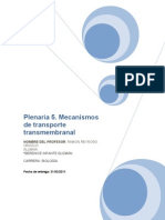 Mecanismos de Transporte Transmembranal