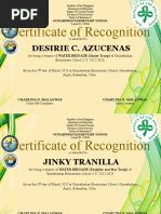 GSP Award Certificate