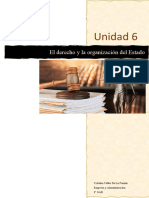 Unidad 6: El Derecho y La Organización Del Estado