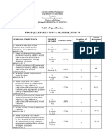 1st Grading Exam MATHEMATICS-6