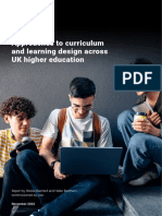 Approaches To Curriculum and Learning Design Across UK Higher Education