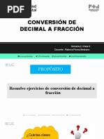 SEMANA 02 - Conversión de Decimal A Fracción 2 - 2023