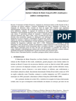 Inventário Do Patrimônio Cultural de Bento Gonçalves/RS: Atualização e Análises Contemporâneas