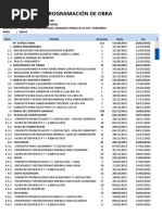 Programación de Obra