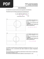 Circunferencia - Ejercicios Resueltos