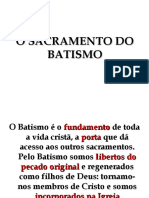 O Sacramento Do Batismo