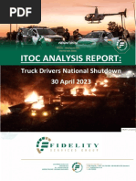 ITOC Analysis Report - Truck Drivers Shutdown - 30 April 2023 PDF