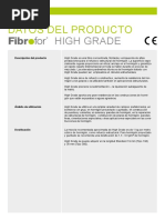 Datasheet Fibrofor High Grade-ES