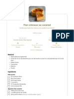 Flan Crémeux Au Caramel - Les Pâtisseries D'aurélien