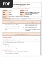 Lesson Plan - Vidhya C PDF