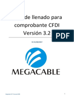 Manual LLenado CFDI 3.2 Megacable