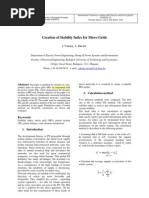 Creation of Stability Index For Micro Grids: I. Vokony, A. Dán DR