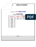 Tabela de Horario Viacao Itu 20 de Agosto