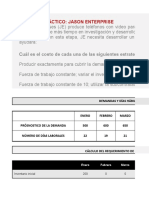 Ejercicio Planeación Agregada - SEM 4