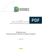 Folleto para La Preparacion para La Prueba de Aptitud Academica