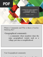 Ppt. 1 COMMUNITY ENGAGEMENT SOLIDARITY AND CITIZENSHIP