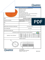 Ficha Tecnica Corrugado PVC Laranja - ADTEX