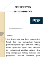 Pendekatan Epidemiologi