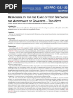 ACI PRC-132.1-22: Responsibility For The Care of Test Specimens For Acceptance of Concrete-Technote