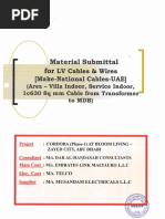 Scanned - Material Submittal For LV Cables & Wires PDF