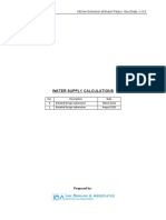 Water Supply Calculations