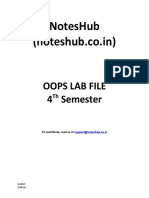 OOPS Lab File IPU