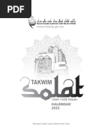 Takwim Solat MAIPk 2023