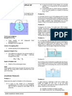 Hydraulics Lecture Notes 5 - Archimedes Principle of Bouyancy