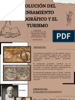 Evolución Del Pensamiento Geográfico y El Turismo