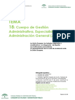 Tema 18:: Cuerpo de Gestión Administrativa. Especialidad Administración General (A2.1100)