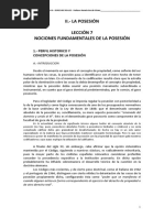 Lección 07 - La Posesión (I) - Nociones Fundamentales