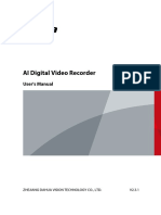 Dahua AI Digital Video Recorder - User's Manual - V2.3.1 Eng PDF