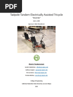 Tadpole Tandem Electrically Assisted Tricycle PDF