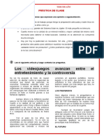 PRÀCTICA DEL TEXTO ARGUMENTATIVO-3er AÑO