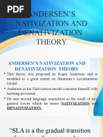 Andersens Nativization and Denativization Theory