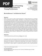 A Case Study of Teaching Musical Expression To Young Performers