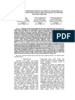 Pemodelan Prediksi Kesehatan Mental Mahasiswa Di Lingkungan Multikultural Menggunakan Algoritma Decision Tree J48