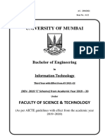 Information Technology Engineering Syllabus Sem VI Mumbai University PDF