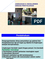 Pengorganisasian Dan Manajemen Orga. Penyuluhan