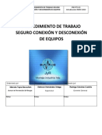 Procedimiento de Trabajo Seguro Conexión y Desconexión de Equipos