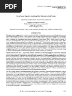 Use of Sound Signals in Analyzing Flow Behavior in Steel Vessels